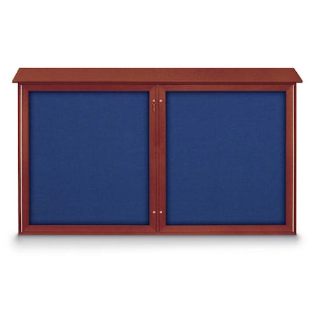 United Visual Products Open Faced Traditional Rounded Corkboard UV646ARC-SATIN-MEDGRY